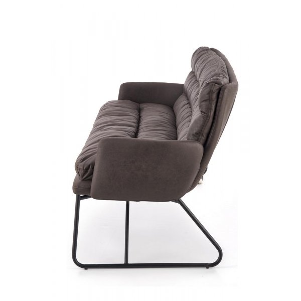 Gerda XL soffa - M�rk gr�/svart