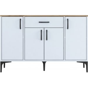 Buffet Jericho 136 - Blanc/noyer