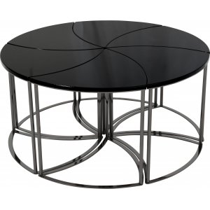 Set table basse Gyro 100 cm - Noir