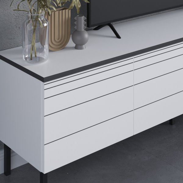 Arya TV-bänk - Vit Arya TV-bänk - Vit