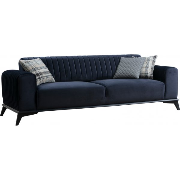 Lisa 3-sits soffa - Marinbl
