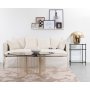 Tiffany Falcon soffbord 100 cm - Mssing / Terrazzo glasskiva