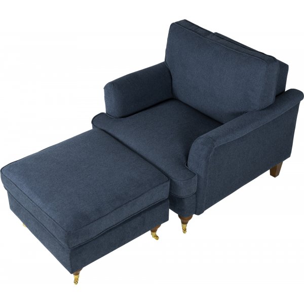 Fauteuil donkerblauw - Howard + Textielreiniging voor meubels Fauteuil donkerblauw - Howard + Textielreiniging voor meubels