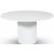 Pose matbord Ø130 cm - Vitbetsad ek
