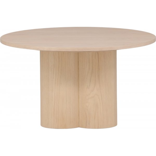 Table basse Ø80 cm blanchie à la chaux - Olivia Table basse Ø80 cm blanchie à la chaux - Olivia