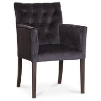 Karmstol Sander Velvet - Svart sammet Karmstol Sander Velvet - Svart sammet