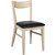 Kinley stol - Whitewash ek/svart konstlder