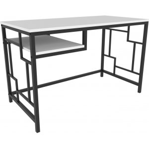 Bureau Kennesaw 120 x 60 cm - Noir/blanc