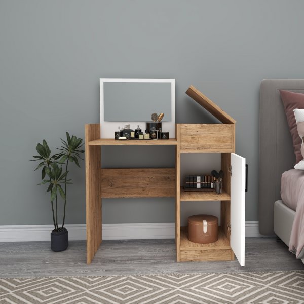 Sedef kaptafel 85,4 x 40 cm - Grenen/wit Sedef kaptafel 85,4 x 40 cm - Grenen/wit