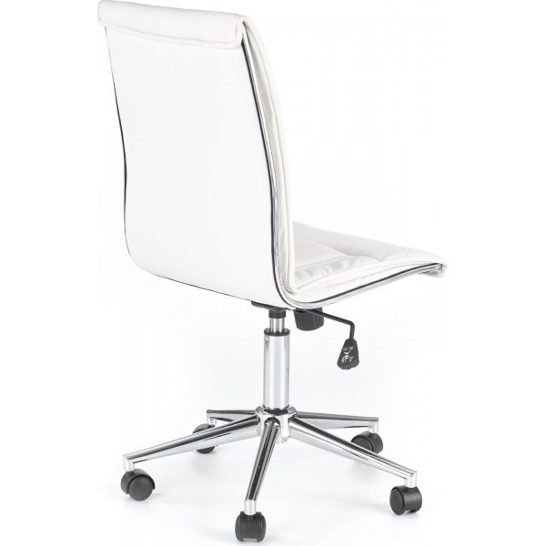 Chaise de bureau Joselyn - Blanc (Cuir artificiel)