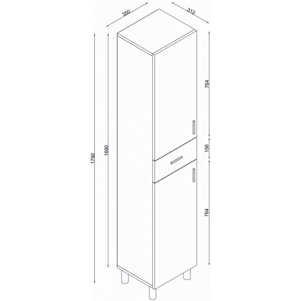 Selin badrumsskåp - Travertin Selin badrumsskåp - Travertin