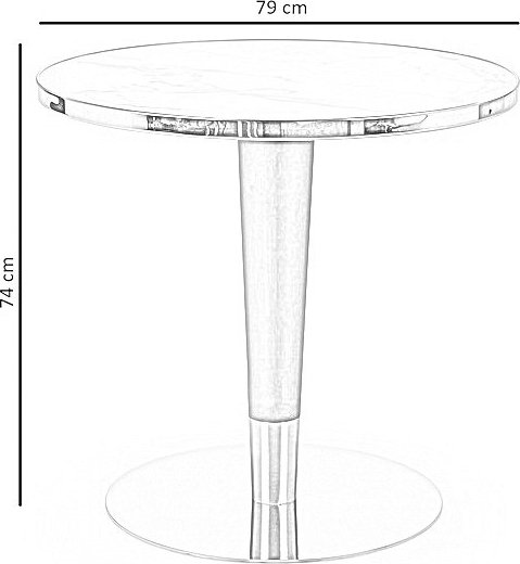 Morata matbord Ø79 cm - Vit marmor/svart/guld Morata matbord Ø79 cm - Vit marmor/svart/guld