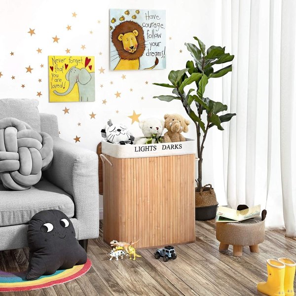 Panier à linge Carolin 100 l - Bambou Panier à linge Carolin 100 l - Bambou