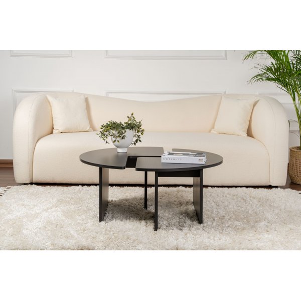 Moira soffbord Ø90 cm - Svart Moira soffbord Ø90 cm - Svart