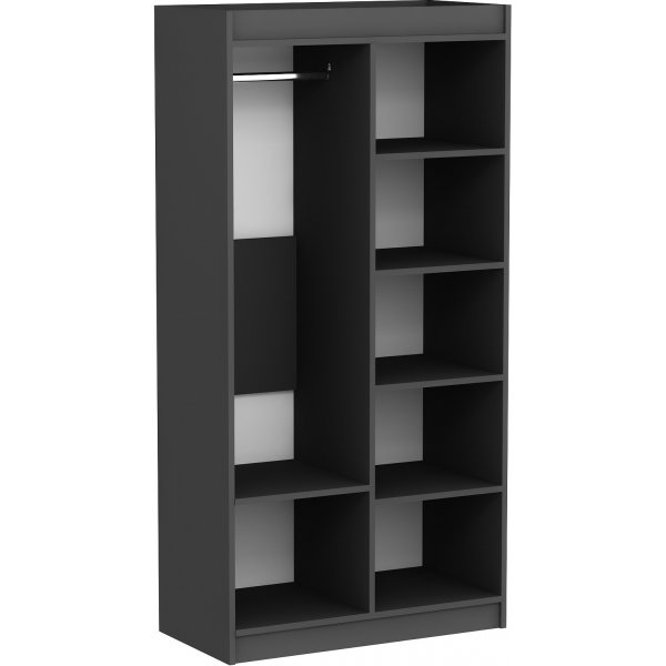 Armoire Akser - Pin/anthracite