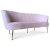 Soffa sncka 3-sits rosa sammets soffa / Mssing