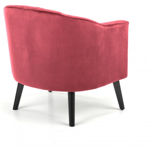Aric fauteuil in wein rood fluweel + Textielreiniging voor meubels Aric fauteuil in wein rood fluweel + Textielreiniging voor meubels