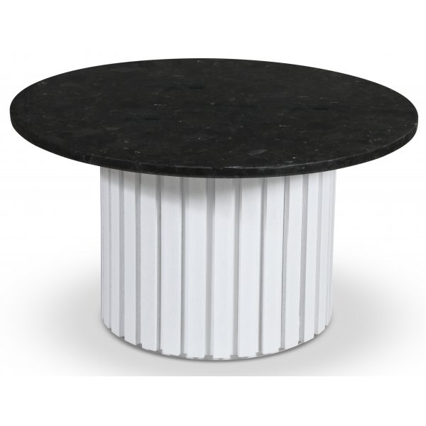 Sumo Soffbord �85 - Vitbetsad ek / Donau Granit