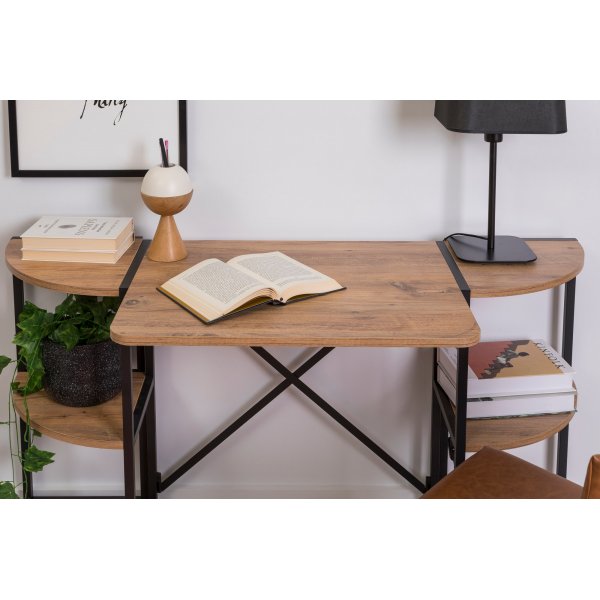 Mayra skrivbord 138 x 34 cm - Furu/svart