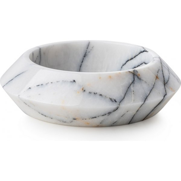 Skål i vit marmor från Sicilien Skål i vit marmor från Sicilien