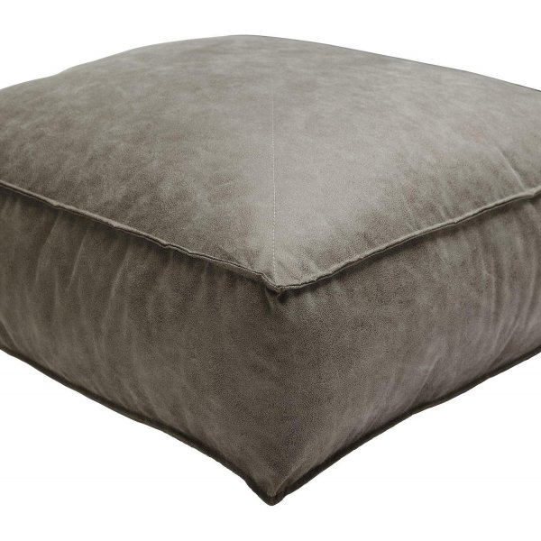 Pouf Lycke 50 x 50 x 15 cm - Marron foncé Pouf Lycke 50 x 50 x 15 cm - Marron foncé