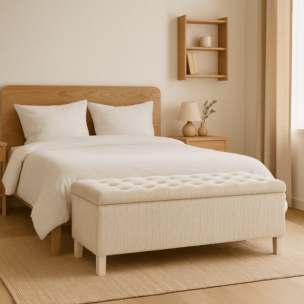 Sngkista Rnn 120 cm - Ljusbeige
