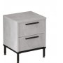 Luvio sngbord 24 - Silver/svart