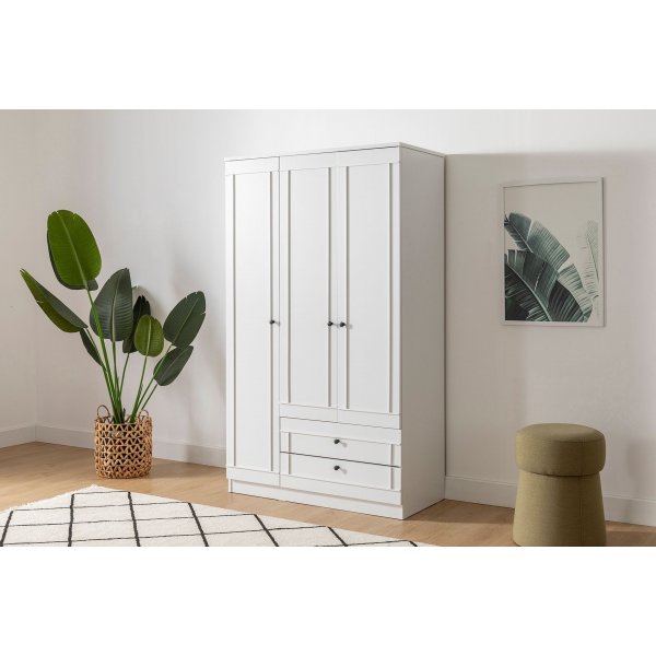 Armoire Lia 105 x 52 x 178 cm - Blanc Armoire Lia 105 x 52 x 178 cm - Blanc