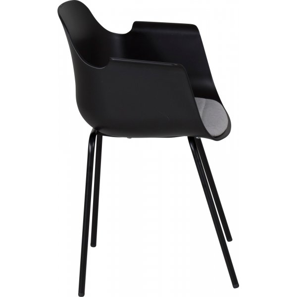 Paolo karmstol - Svart plast Paolo karmstol - Svart plast