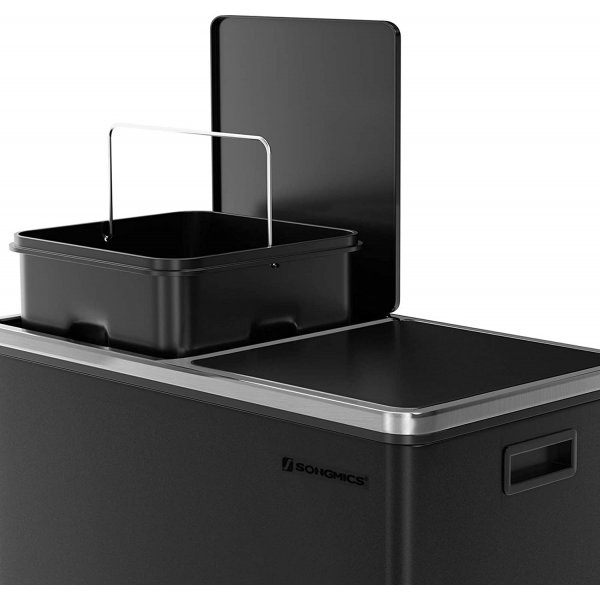 Daloa soptunna 60 l - Svart