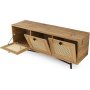 Alcazar mediabnk 140 cm - Ek/svart