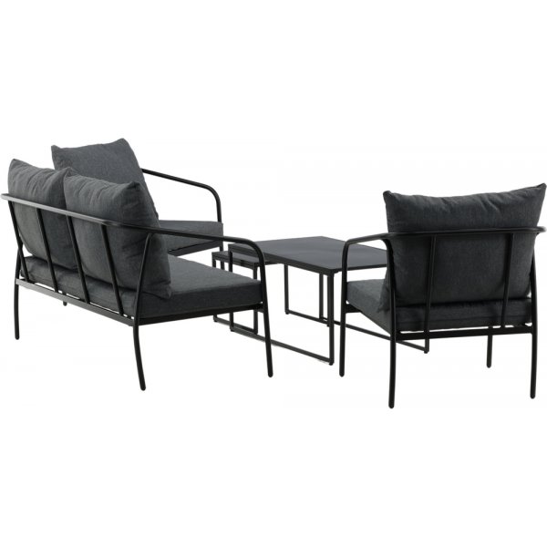 Sopot soffgrupp - Svart/Grå Sopot soffgrupp - Svart/Grå