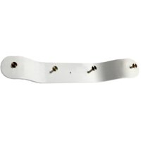 Blues klädhängare med fyra hängare - Vit / aluminium Blues klädhängare med fyra hängare - Vit / aluminium