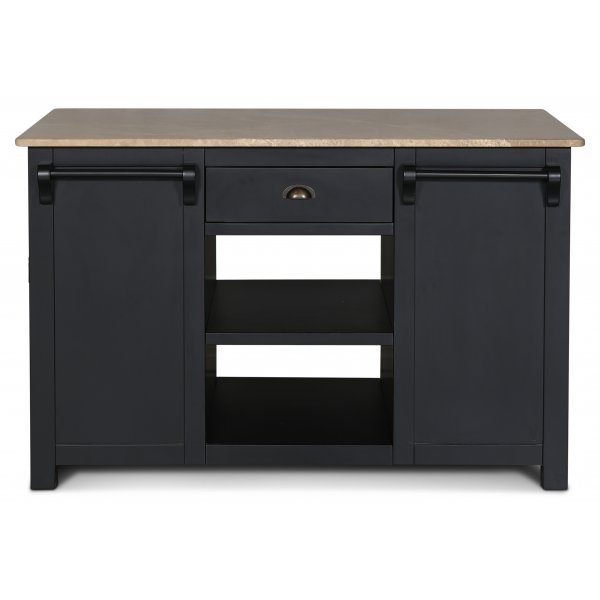 Heritage K�ks� med marmor - Svart stomme / Ljusbrun Emprador marmor