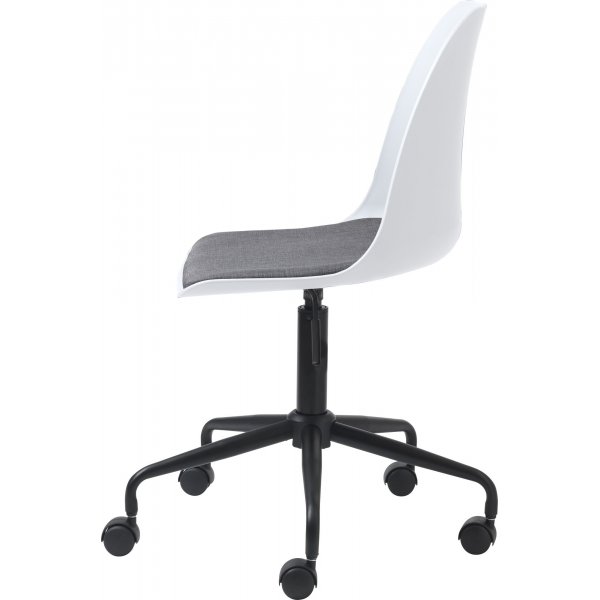 Cara vit kontorsstol med sittdyna Cara vit kontorsstol med sittdyna