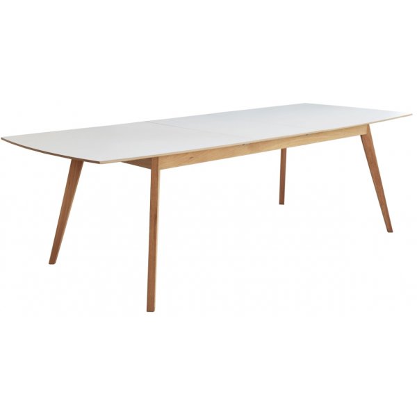 Millie frlngningsbart matbord 195-245 cm - ek / vit