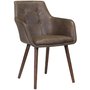Mesquite karmstol - Brun vintage lder PU