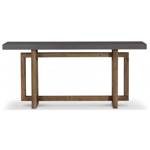 Artsome konsolbord 180 x 42 cm - tervunnet tr / Cement