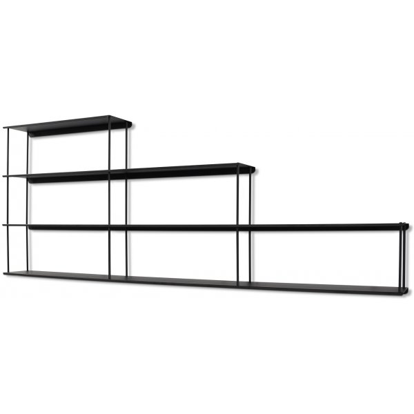 Elliot hylla plt B120 cm - Svart