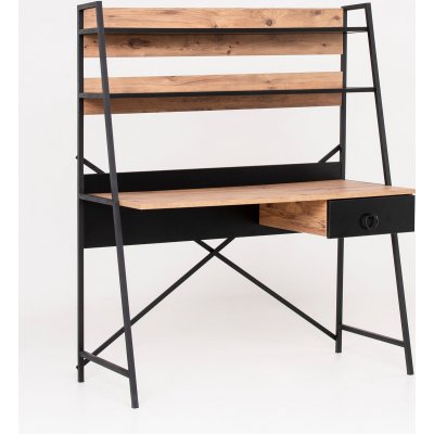 Nova skrivbord 125x55 cm - Brun/svart