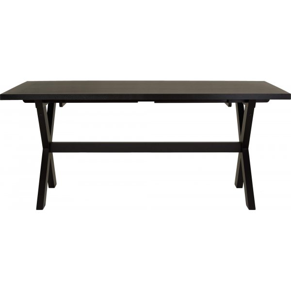 Ravn svart matbord med kryssben 180x90 cm