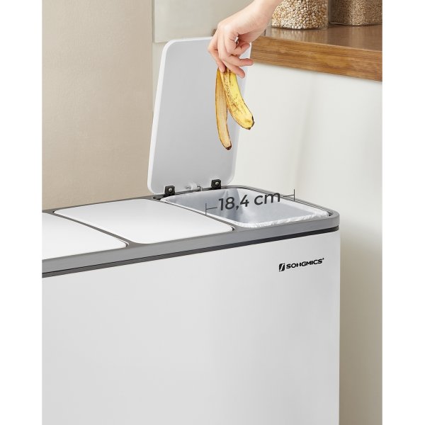 Poubelle Daloa 54 l - Blanc