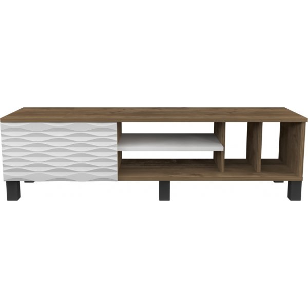 Banc multimdia Olyo - Noyer/blanc