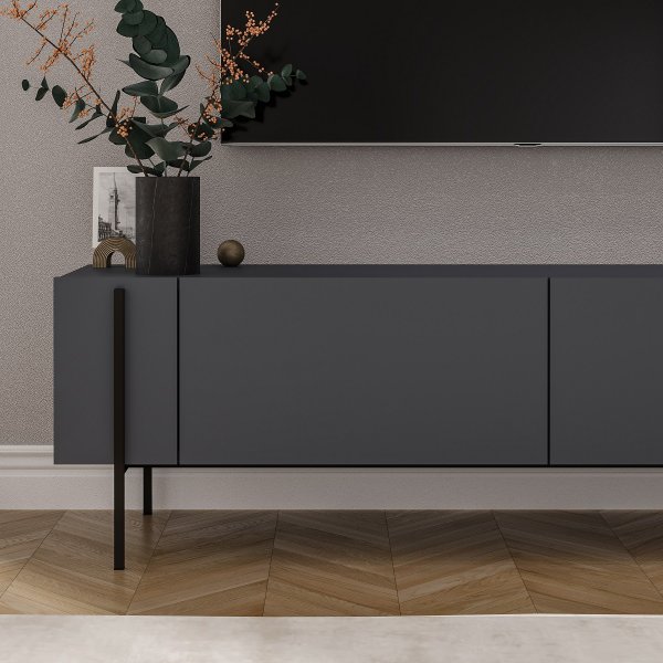 Herman TV-bnk - Antracit