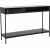 Table console Regal 120 x 34 cm - Placage frne laqu noir