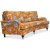 Savoy 3-sits svngd soffa med blommigt tyg - Havanna Terracotta