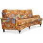 Savoy 3-sits svngd soffa med blommigt tyg - Havanna Terracotta