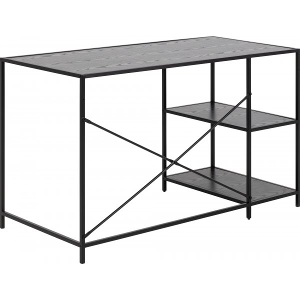 Seaford skrivbord 130 cm - Svart