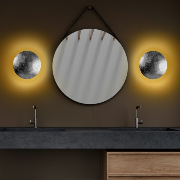 Yosma wandlamp - Zilver