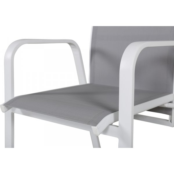 Fauteuil Copacabana - Gris/Blanc
